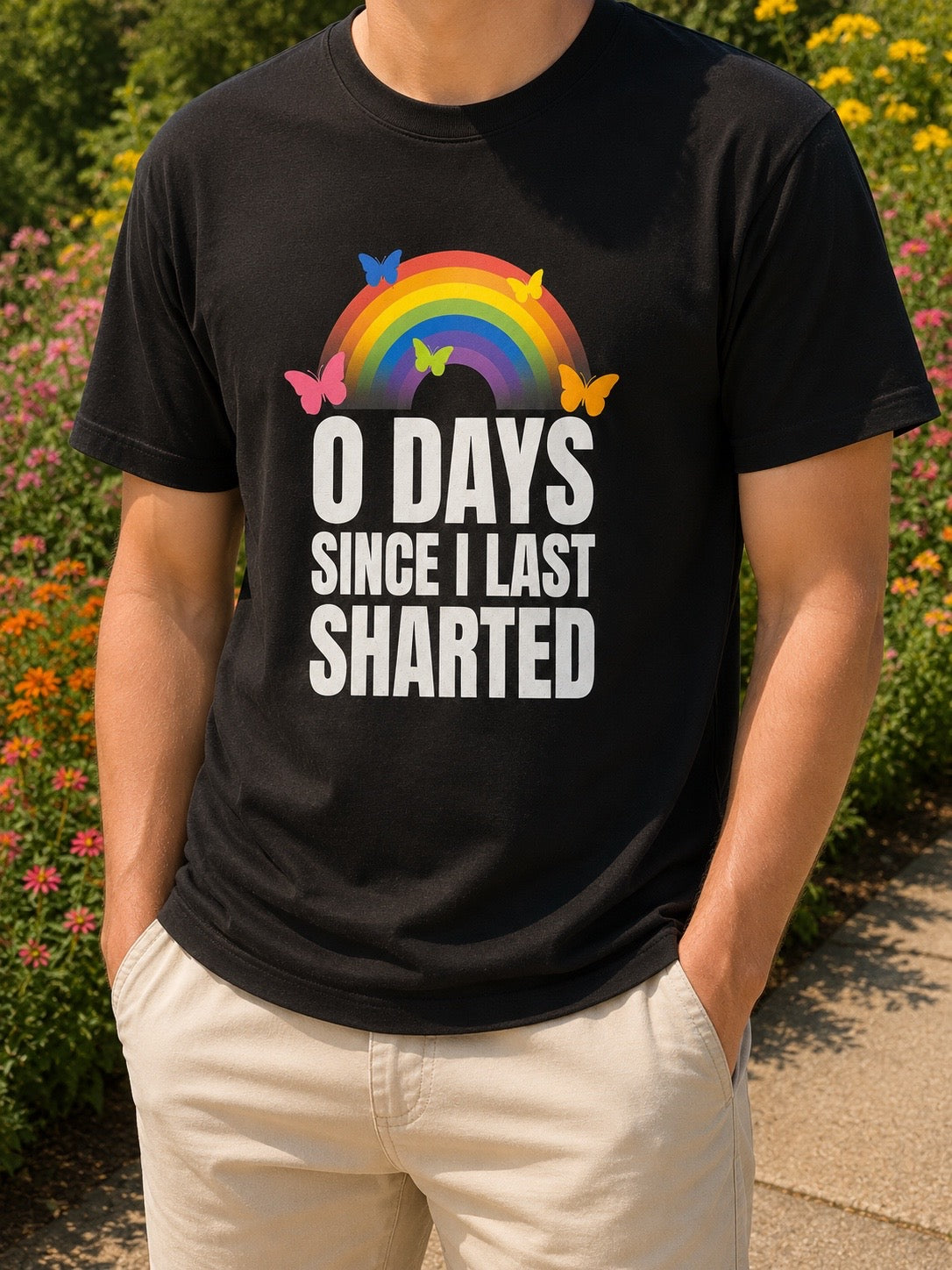 Unisex Black Adult Humour T-Shirt (Small)