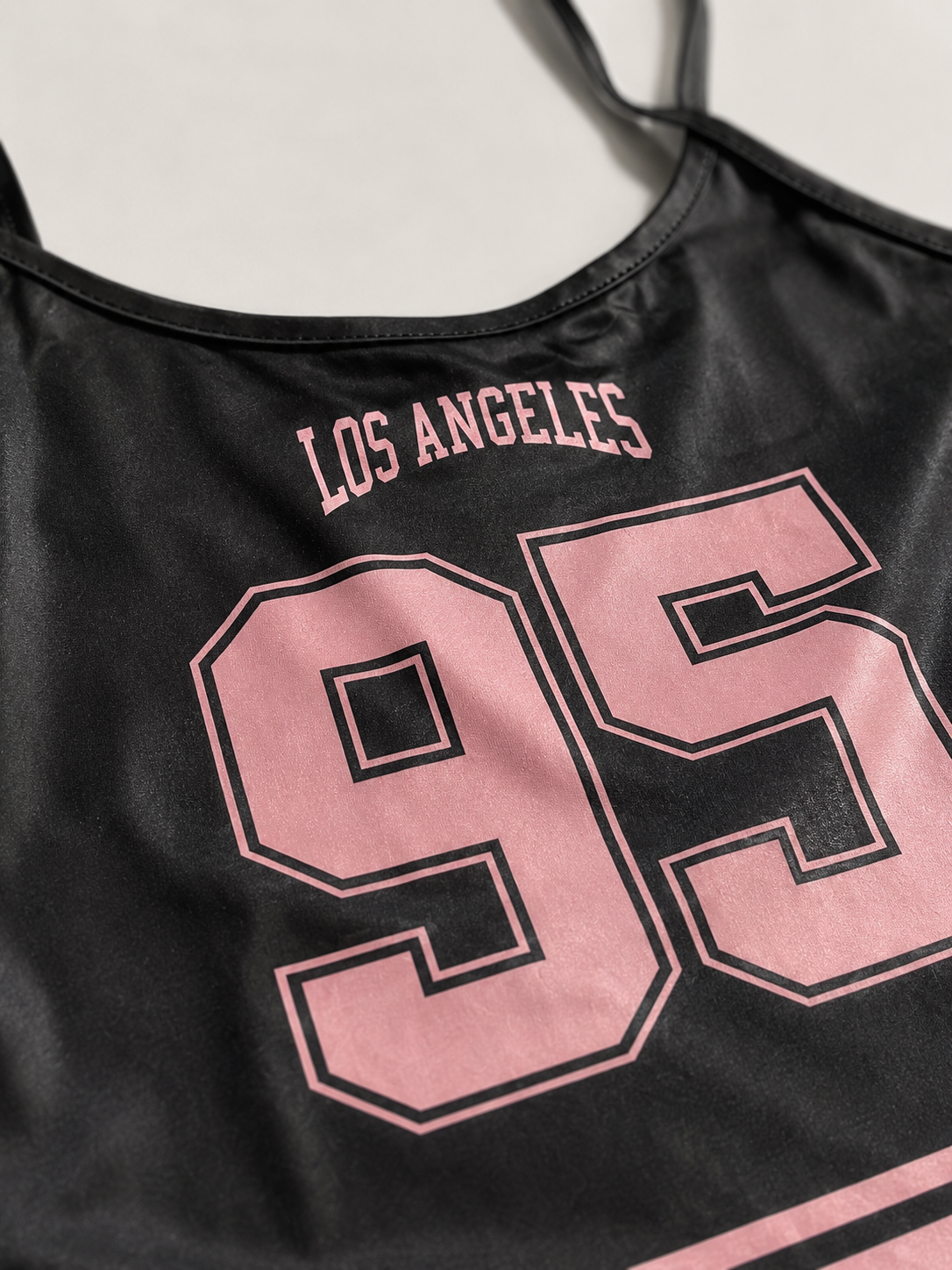 Women's Vintage Athletic Strapped Crop Top (Small)